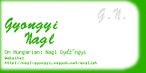 gyongyi nagl business card